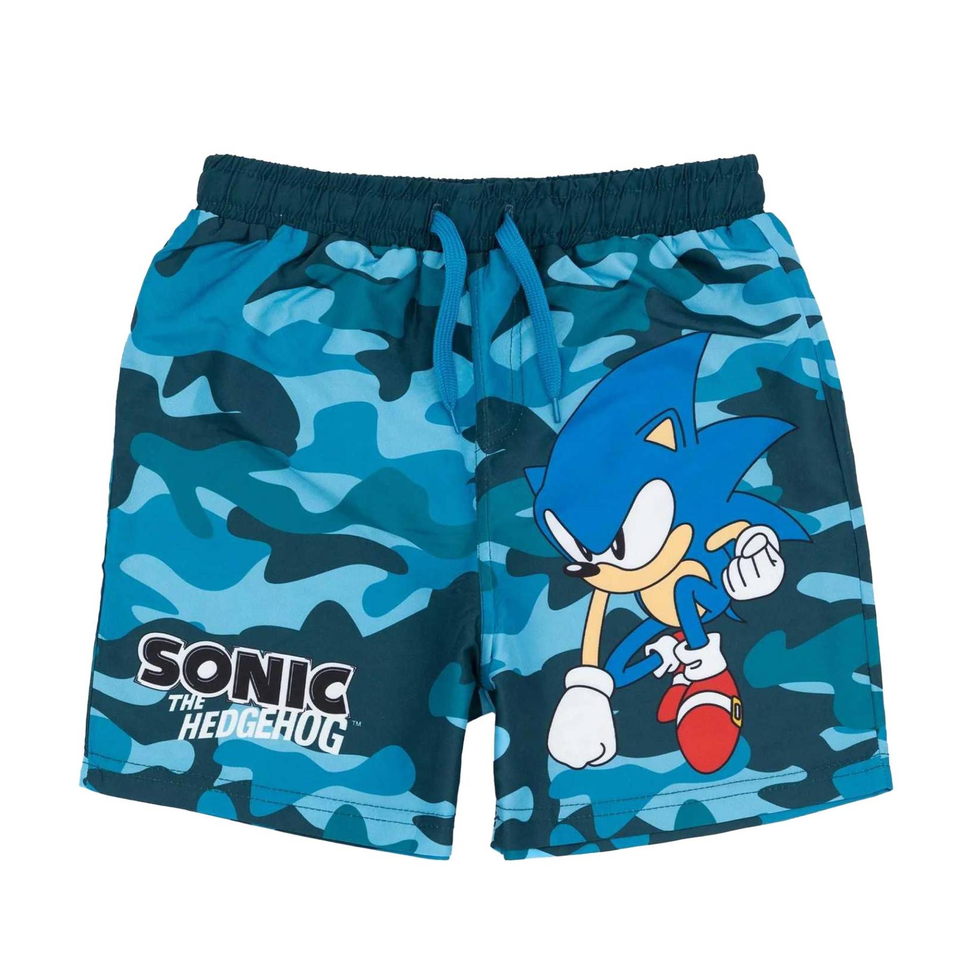 Badeshorts Jungen Blau 134 von Sonic The Hedgehog