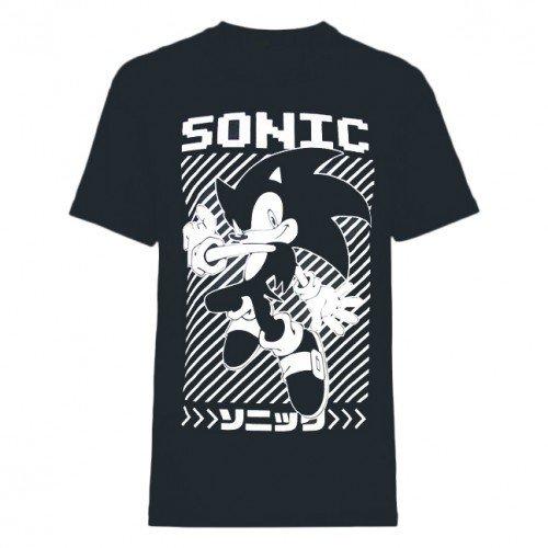 Tshirt Herren Schwarz S von Sonic The Hedgehog