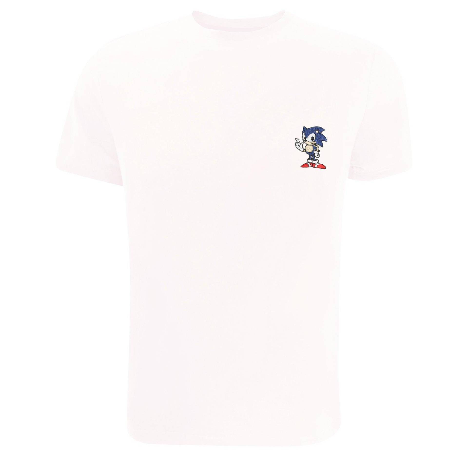 Tshirt Herren Weiss L von Sonic The Hedgehog