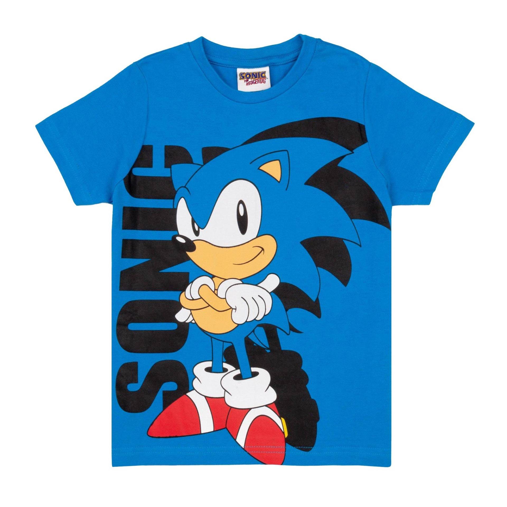 Tshirt Jungen Blau 140 von Sonic The Hedgehog