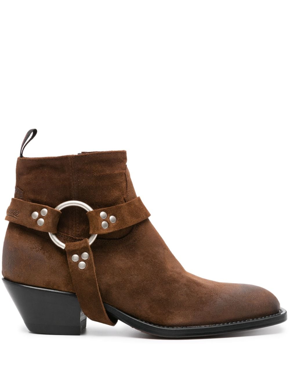 Sonora 35mm suede ankle boots - Brown