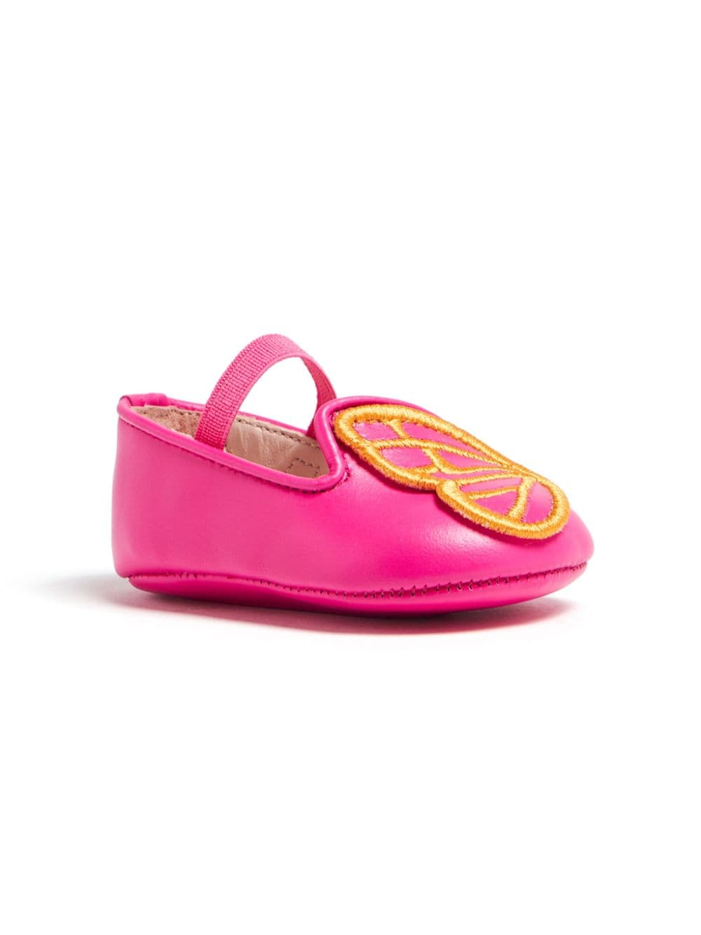 Sophia Webster Mini Bibi butterfly-patch ballerina shoes - Pink von Sophia Webster Mini