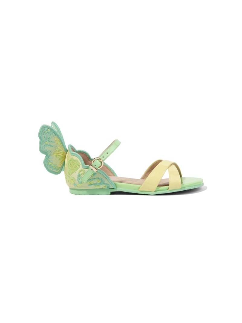 Sophia Webster Mini butterfly-motif leather sandals - Green von Sophia Webster Mini
