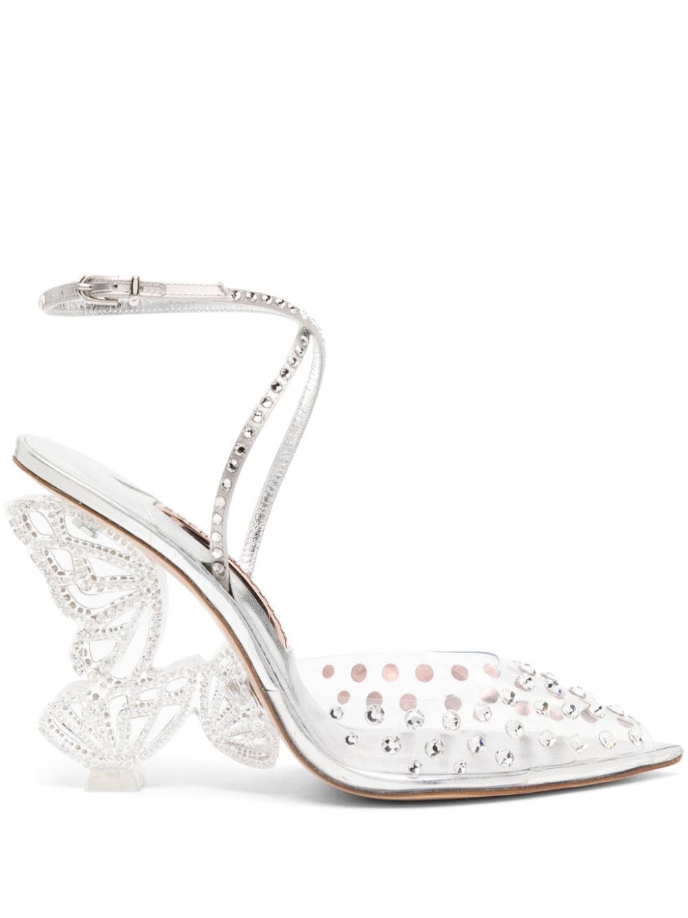 Sophia Webster 100mm Paloma crystal-embellished pumps - Neutrals von Sophia Webster