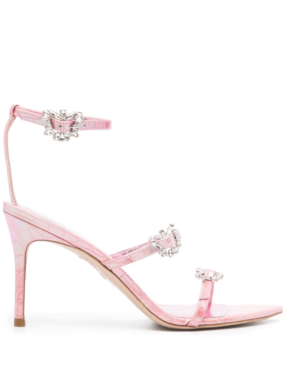 Sophia Webster 85mm Grace Mid leather sandals - Pink von Sophia Webster