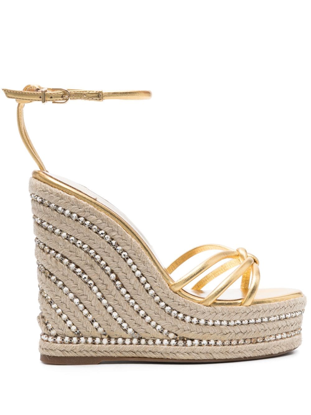 Sophia Webster Alina 140mm wedge espadrilles - Gold von Sophia Webster