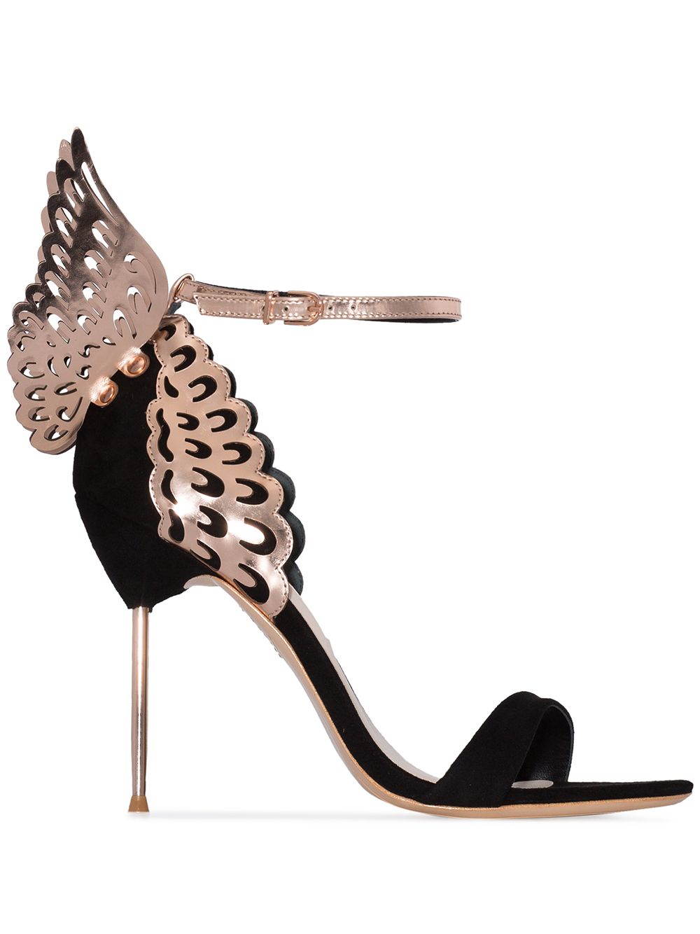 Sophia Webster Evangeline 100mm butterfly ankle sandals - Black von Sophia Webster