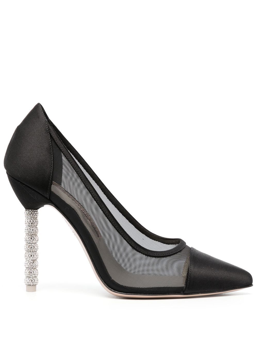 Sophia Webster Jasmine 110mm crystal-embellished pumps - Black von Sophia Webster