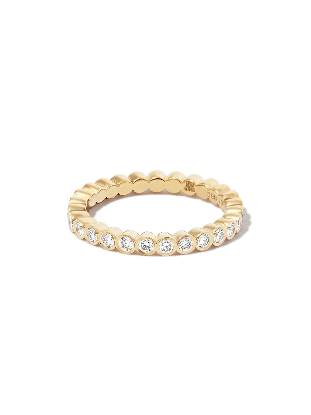 Sophie Bille Brahe 18kt yellow gold Mon Cher Croissant diamond eternity ring von Sophie Bille Brahe