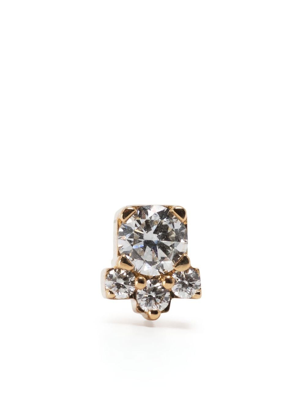 Sophie Bille Brahe 18kt yellow gold River Trois diamond earrings von Sophie Bille Brahe