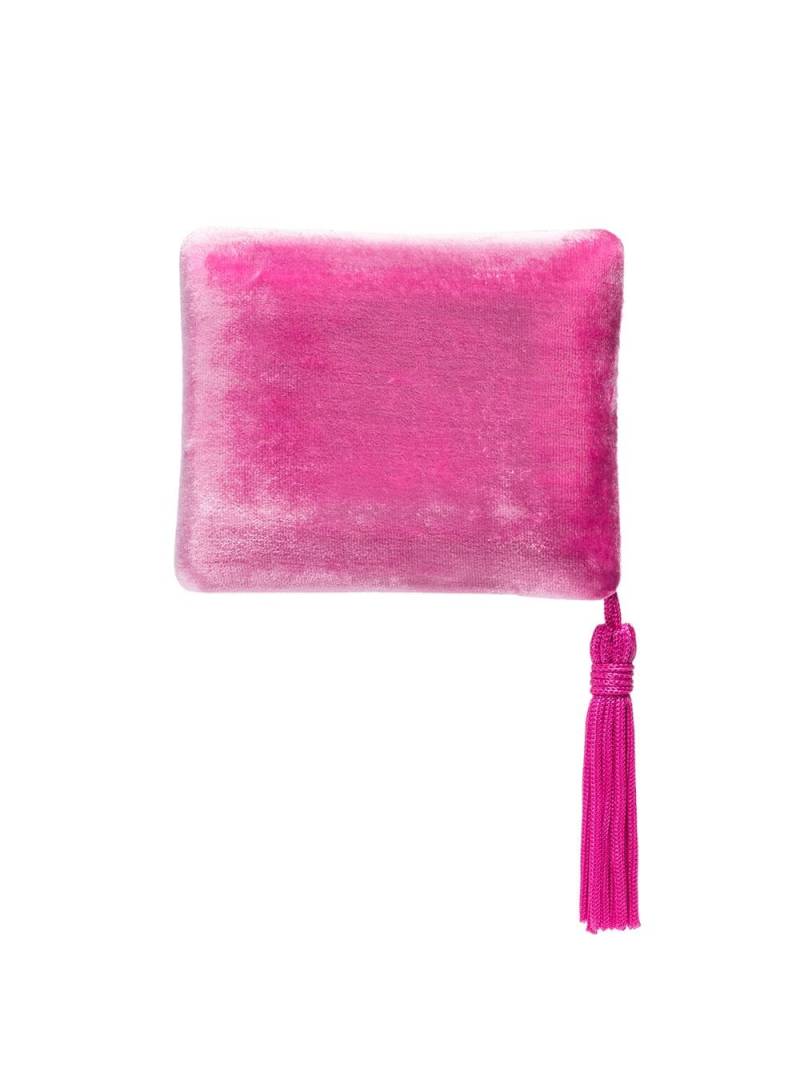 Sophie Bille Brahe tassel-trimmed velvet case - Pink von Sophie Bille Brahe