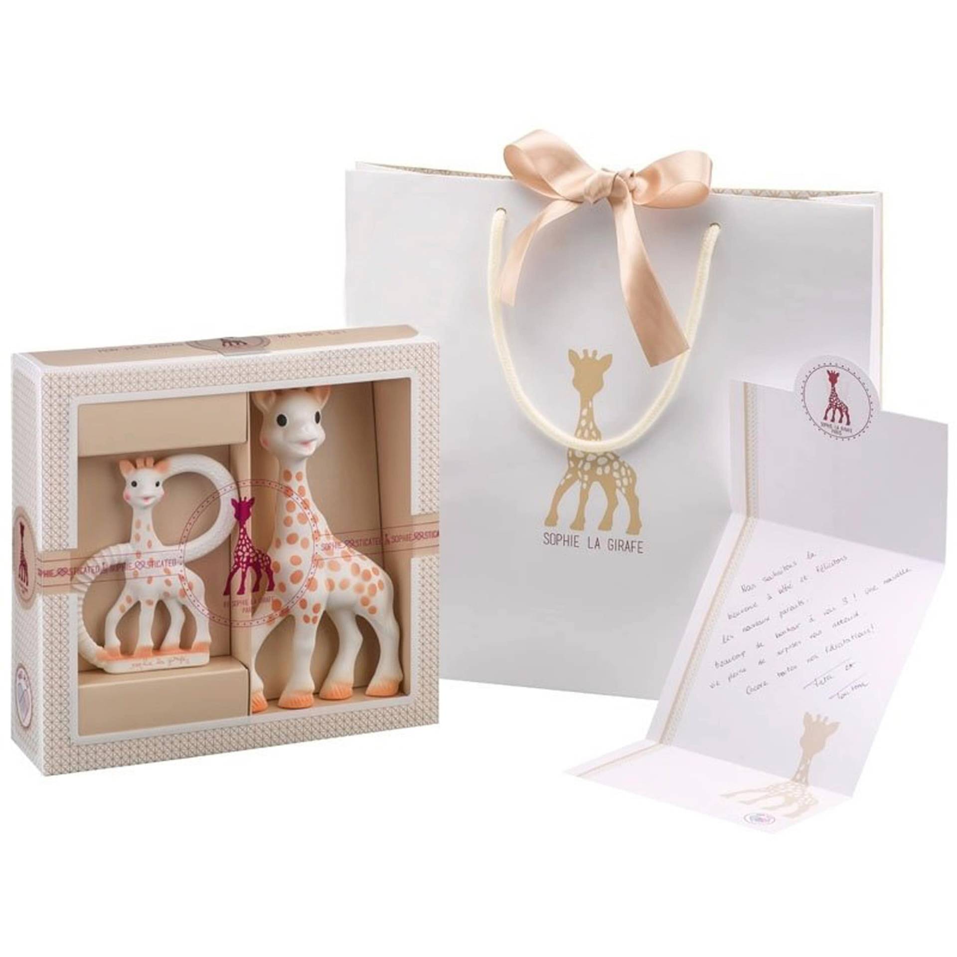Geschenkset Sophie + Beißring aus Naturkautschuk Geschenkset Sophie + Beißring aus Naturkautschuk von Sophie la Girafe