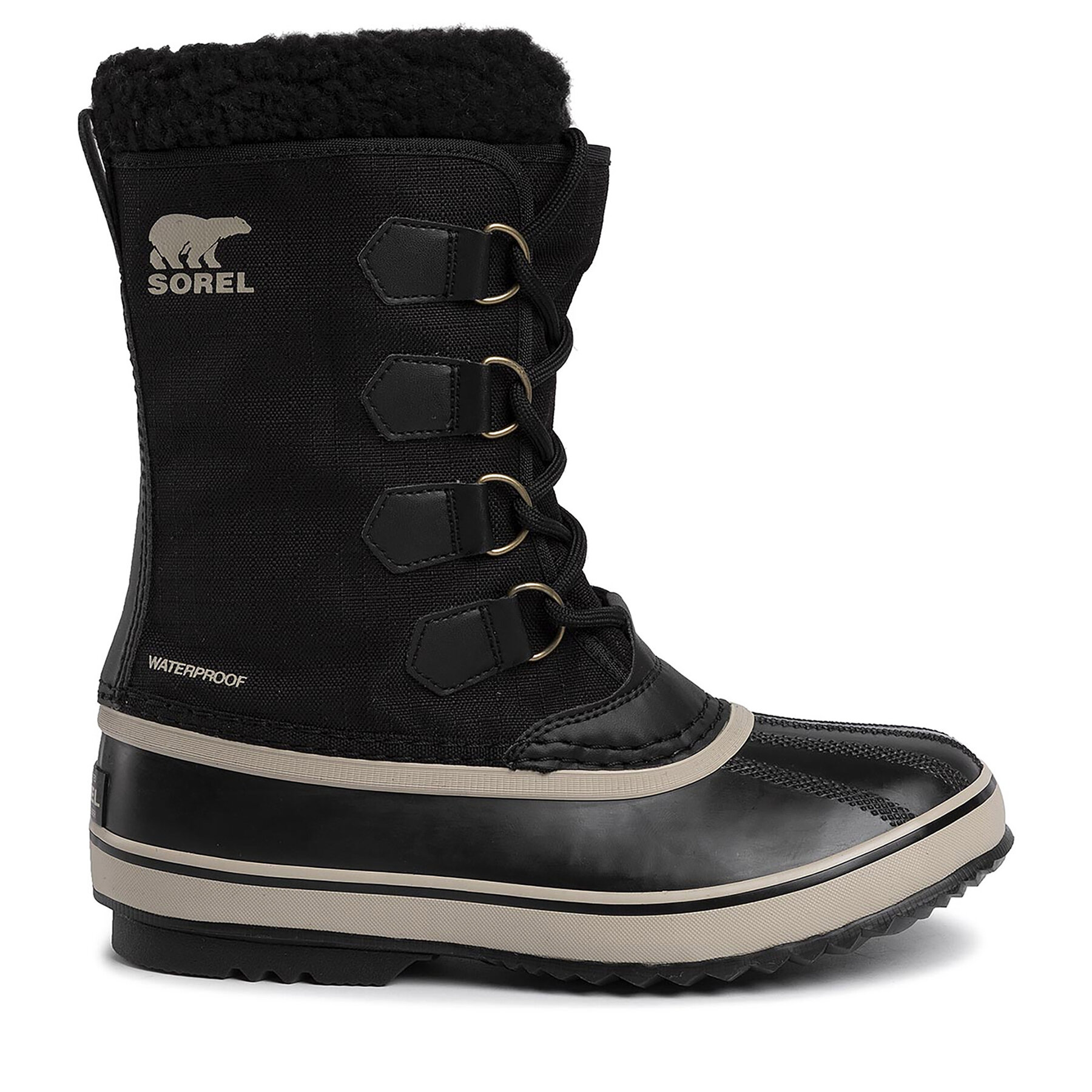 Schneeschuhe Sorel 1964 Pac Nylon NM3487 Black/Ancient Fossil 011 von Sorel