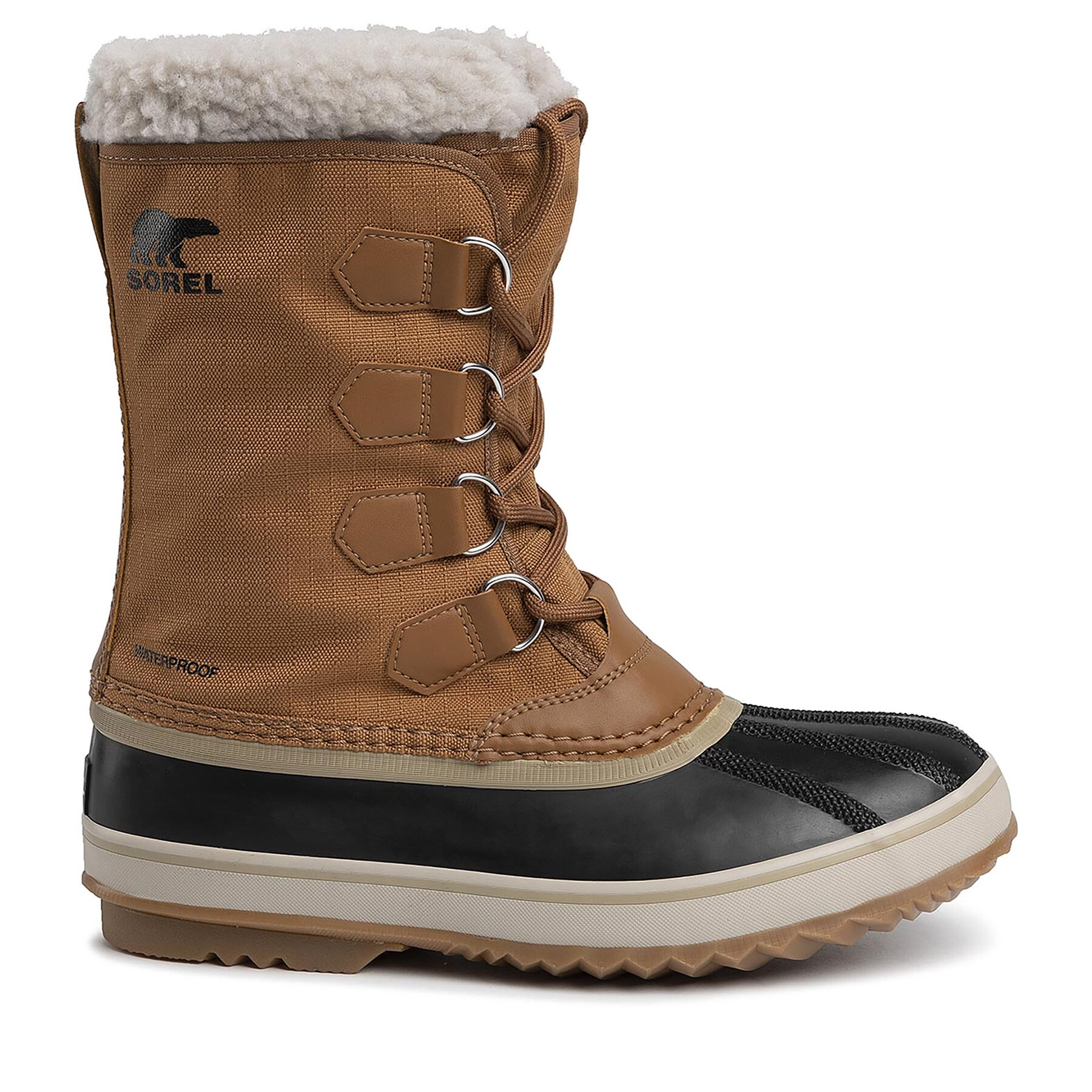 Schneeschuhe Sorel 1964 Pac Nylon NM3487 Camel Brown/Black 224 von Sorel