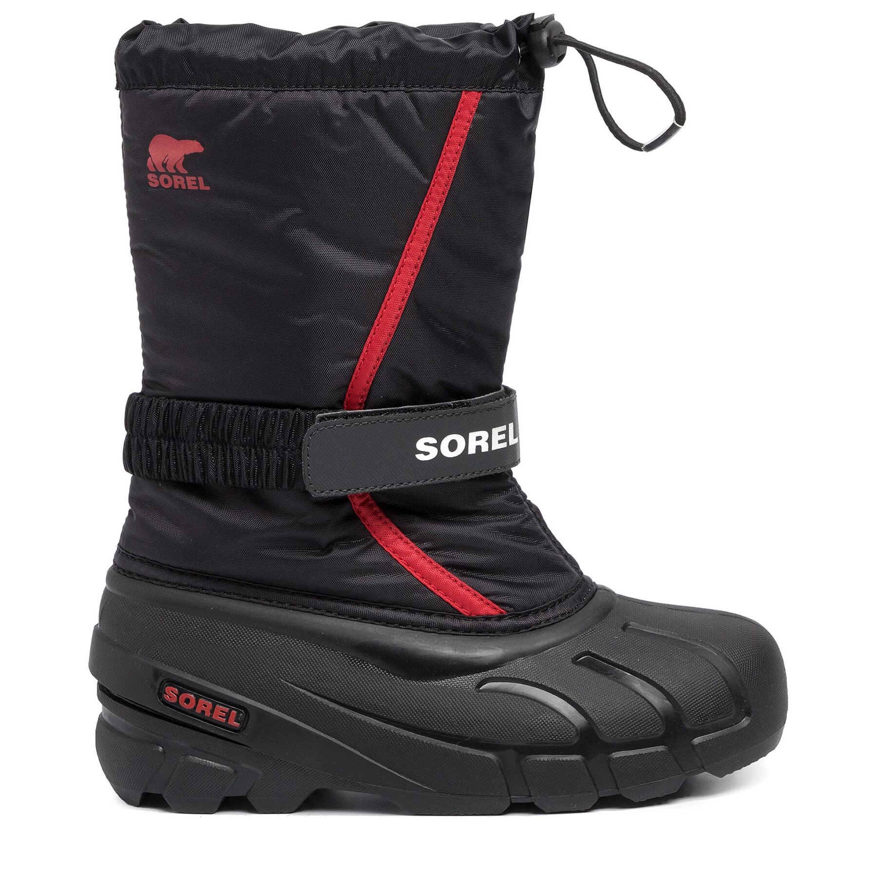 Schneeschuhe Sorel Youth Flurry NY1965 Black/Bright Red 015 von Sorel