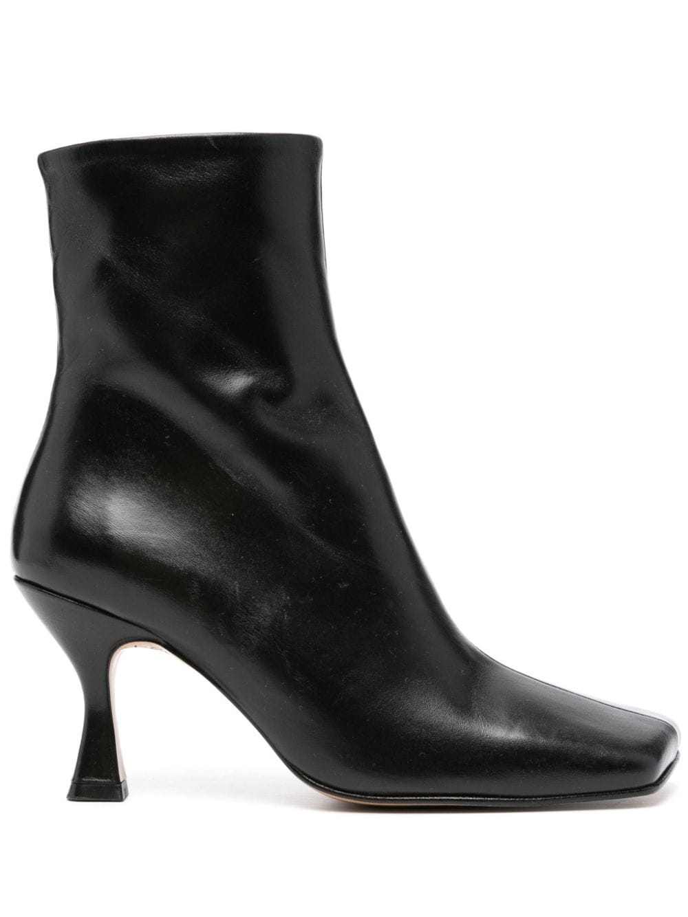 Souliers Martinez Tatiana 80mm leather ankle boots - Black von Souliers Martinez