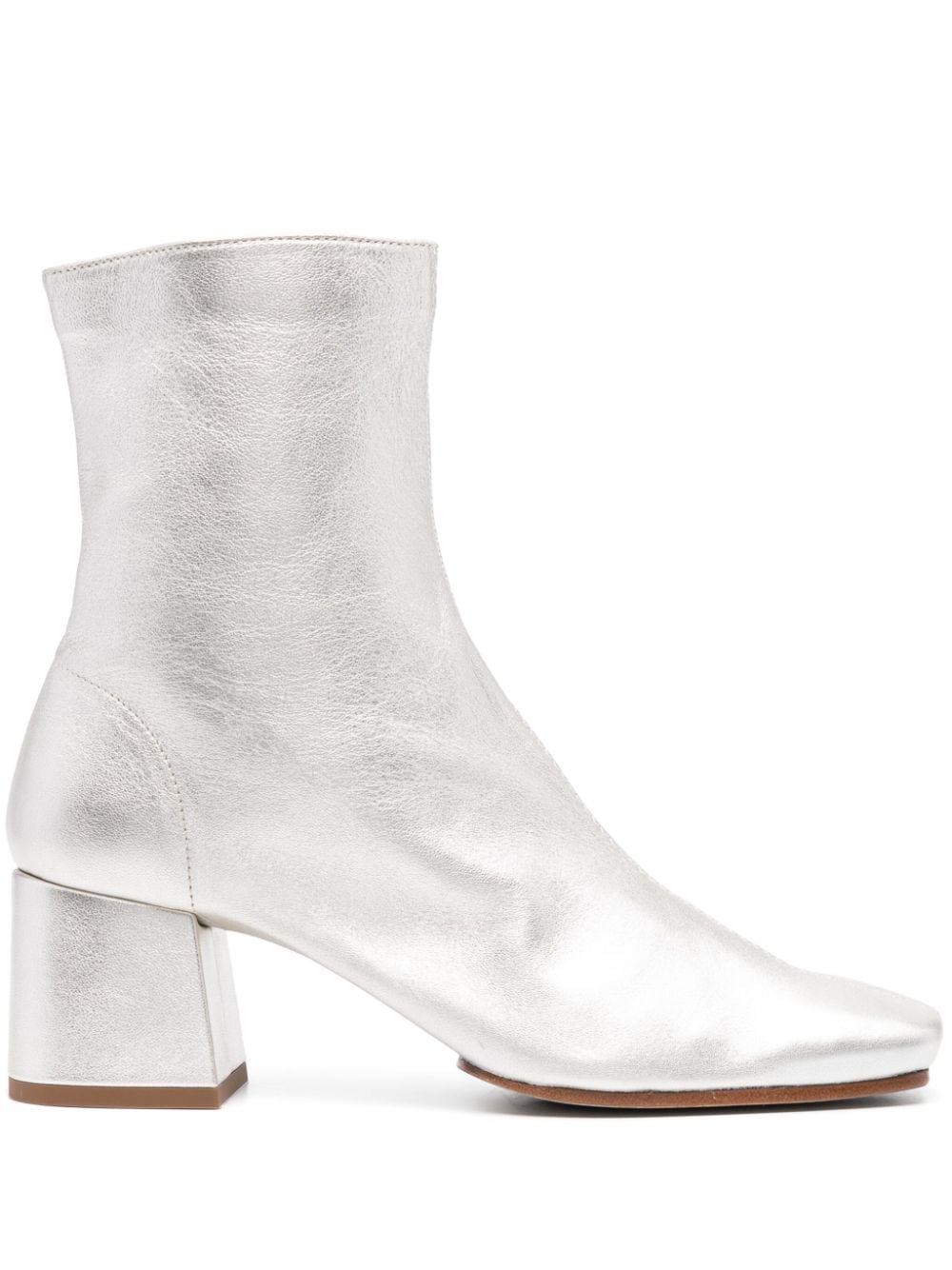 Souliers Martinez Tierra 60mm metallic ankle boots - Silver von Souliers Martinez