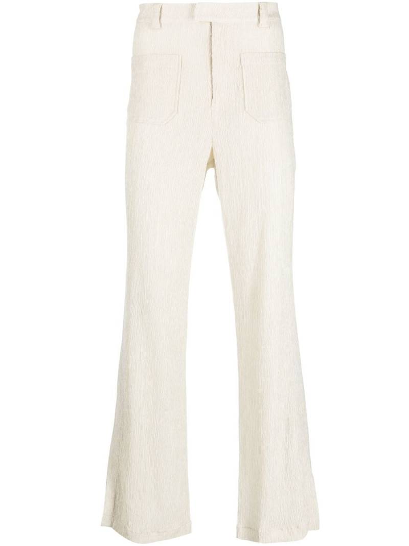 Soulland Kody jacquard flared trousers - Neutrals von Soulland