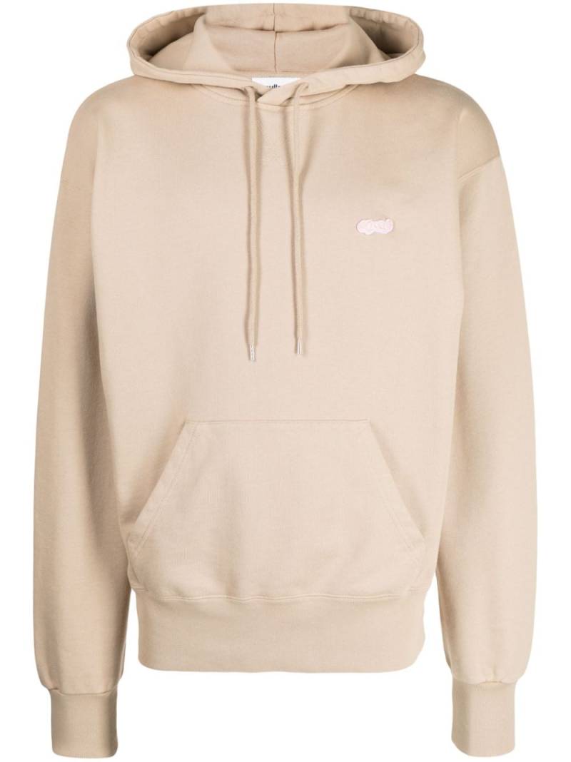 Soulland embroidered logo long-sleeve hoodie - Brown von Soulland