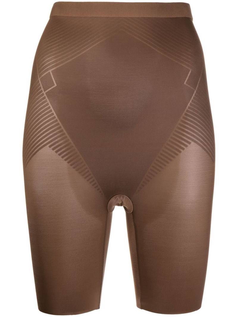 SPANX Thinstincts® high-waist mid-thigh shorts - Brown von SPANX