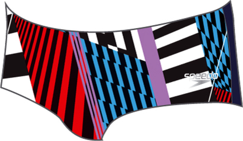 Speedo 13.5cm Club Training Allover B Swimwear Male Adult - Black, White, W (Grösse: 30) von Speedo