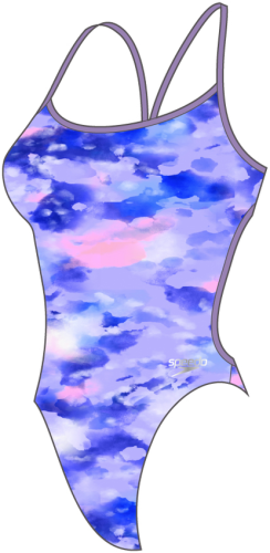 Speedo Allover Vback Swimwear Female Adult - Miami Lilac/Royal (Grösse: 36/D40) von Speedo