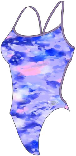 Speedo Allover Vback Swimwear Female Adult - Miami Lilac/Royal (Grösse: 38/D42) von Speedo
