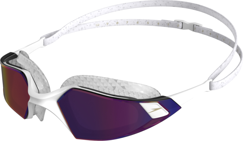 Speedo Aquapulse Pro Mirror Goggles Adults - White/Clear/Viole von Speedo