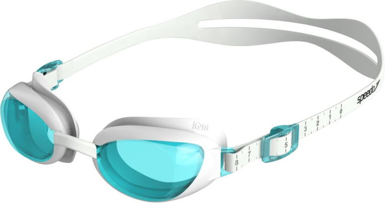 Speedo Aquapure Female Goggles Adults - White/Blue von Speedo