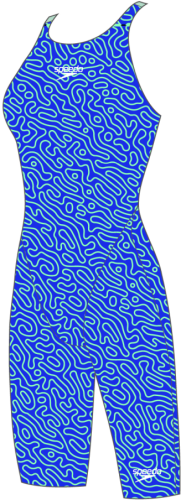 Speedo Badeanzug Fastskin Junior Endurance+ Ope Race Junior - Cobalt Pop/Green (Grösse: 26) von Speedo