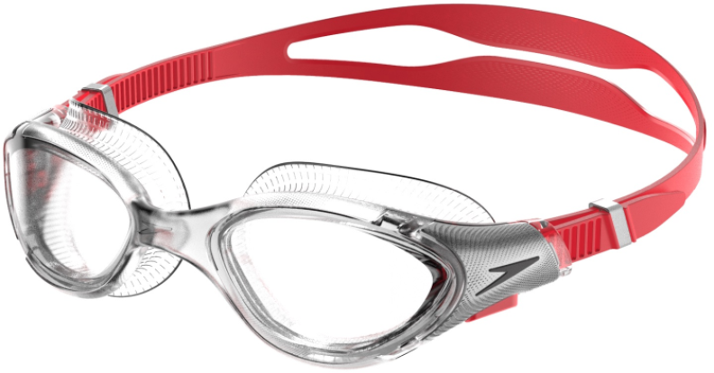 Speedo Biofuse 2.0 Goggles Adults - Fed Red/Silver/Cl von Speedo