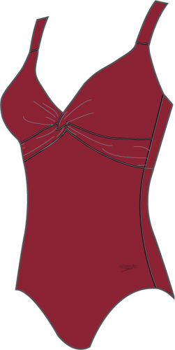 Speedo Brigitte Shaping 1PC Swimwear Female Adult - Regal Red (Grösse: 42/D46) von Speedo