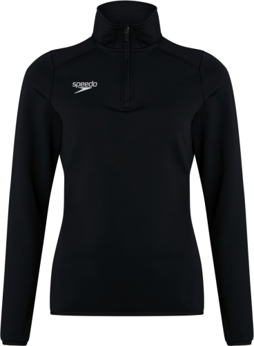 Speedo CLUB 1/4 ZIP MIDLYR TRN TOP AF Teamwear Female Adult - BLACK (Grösse: 12) von Speedo