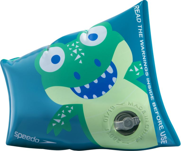 Speedo Croc Printed Armbands Learn to Swim - Cosmos/Emerald/Aq (Grösse: 2-6J/-25kg) von Speedo