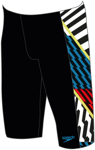 Speedo Digital Panel Jammer Swimwear Male Junior/Kids - Black, White, W (Grösse: 11-12J/D152) von Speedo