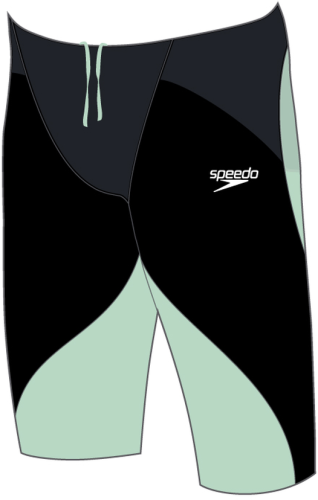 Speedo Fastskin Junior LZR Ignite Jam Race Junior - Black/Green Glow (Grösse: 11-12J/D152) von Speedo