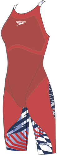 Speedo Fastskin Junior LZR Ignite Kne Race Female Junior - Flame - red/Bolt/ (Grösse: 11-12J/D152) von Speedo