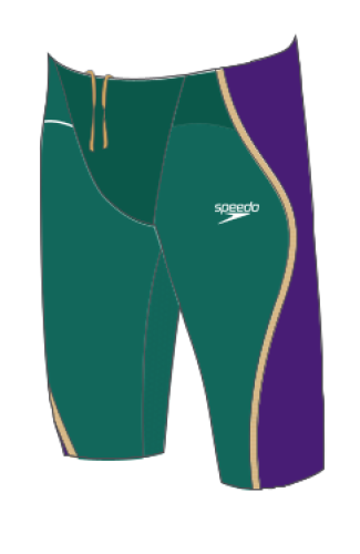 Speedo Fastskin LZR INTENT JAM AM Swimwear Male Adult - GREEN/PURPLE (Grösse: 28) von Speedo