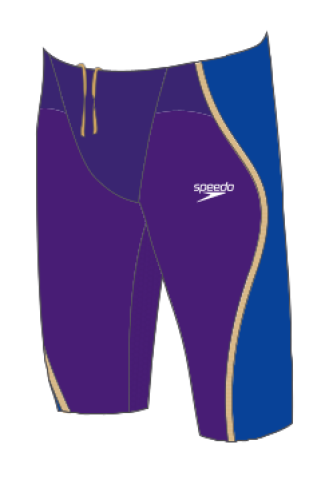 Speedo Fastskin LZR INTENT JAM AM Swimwear Male Adult - PURPLE/BLUE (Grösse: 24) von Speedo