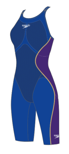 Speedo Fastskin LZR INTENT OPBK KSKN Swimwear Female Adult - BLUE/PURPLE (Grösse: 28) von Speedo
