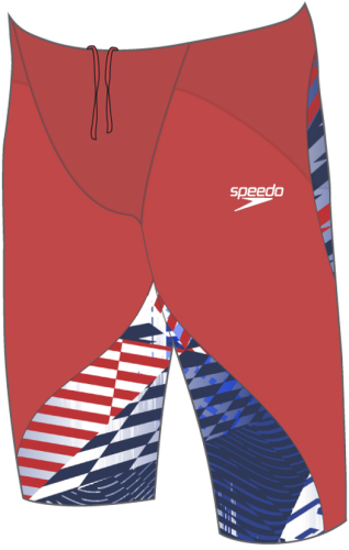 Speedo Fastskin LZR Ignite Jammer Race Male Adult - Flame - red/Bolt/ (Grösse: 28) von Speedo