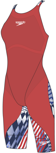 Speedo Fastskin LZR Ignite Kneeskin Race Female Adult - Flame - red/Bolt/ (Grösse: 24) von Speedo