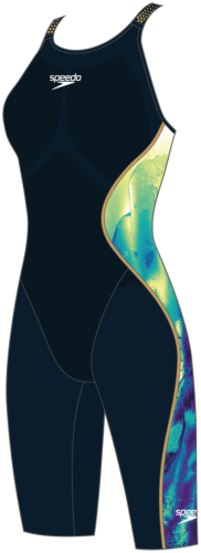 Speedo Badeanzug Fastskin LZR Pure Intent Openb Race Female - True Navy/Spritz/ (Grösse: 25) von Speedo