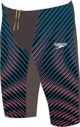 Speedo Badehose Fastskin LZR Pure Valor Jammer Swimwear Male Adult - USA Charcoal/Ligh (Grösse: 23) von Speedo