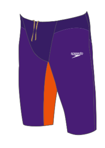 Speedo Fastskin LZR VALOR JAM AM Swimwear Male Adult - PURPLE/orange (Grösse: 25) von Speedo