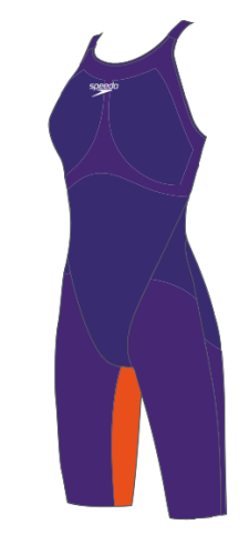 Speedo Fastskin LZR VALOR OPBK KSKN A Swimwear Female Adult - PURPLE/orange (Grösse: 28) von Speedo
