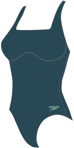 Speedo FlexBandSwimsuit incl. SwimBra Swimwear Female Adult - Dark Teal / Har (Grösse: 36'') von Speedo