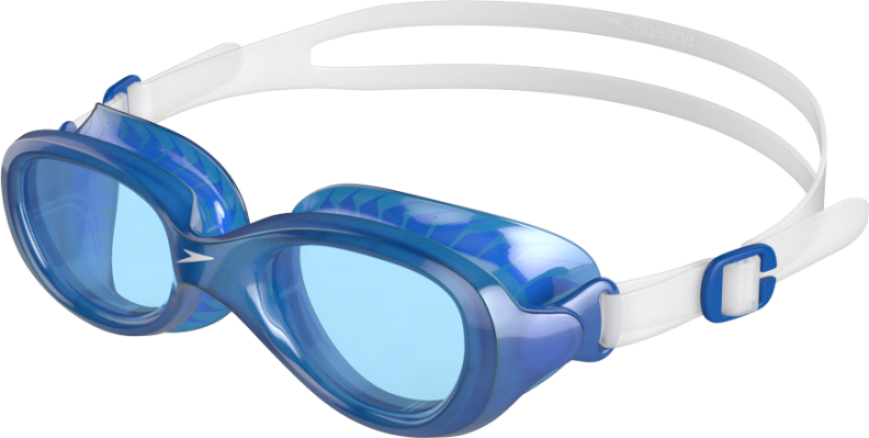 Speedo Futura Classic Goggles Junior - Clear/Neon Blue von Speedo