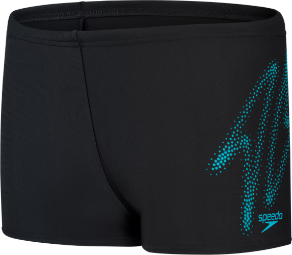 Speedo Hyper Boom Logo Placement Aqua Swimwear Male Junior/Kids (6-1 - Black/Bolt (Grösse: 11-12J/D152) von Speedo