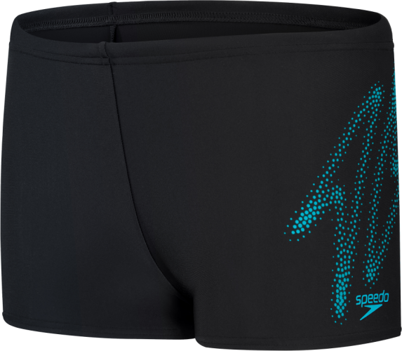 Speedo Hyper Boom Logo Placement Aqua Swimwear Male Junior/Kids (6-1 - Black/Bolt (Grösse: 15-16J/D176) von Speedo